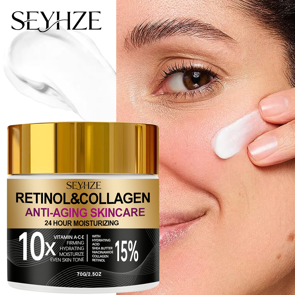 Retinol Vitamin A Cream - SEYHZE Retinol Collagen Moisturizing Day And