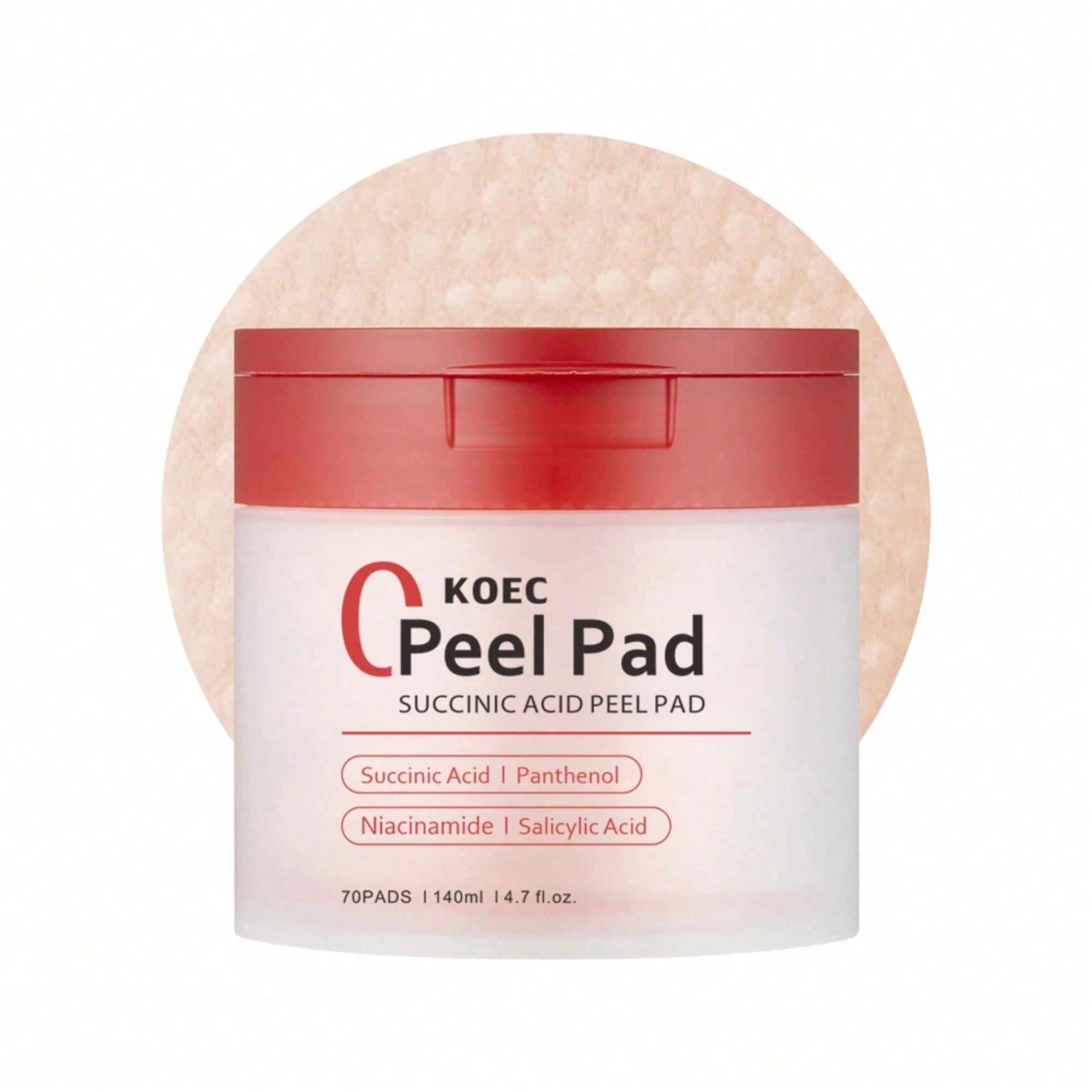 Toner Pads Red Succinic Acid P - Skincare Non Comedogenic recension och pris