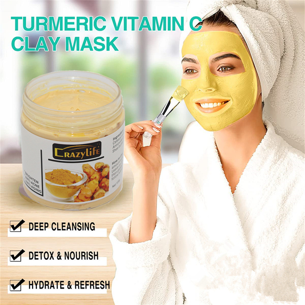 120gTurmeric Clay Mask Facial  - Bentonite Clay Mask recension och pris