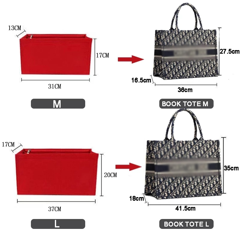 Felt Cloth Insert Bag Fits BOO - Skincare Dior recension och pris