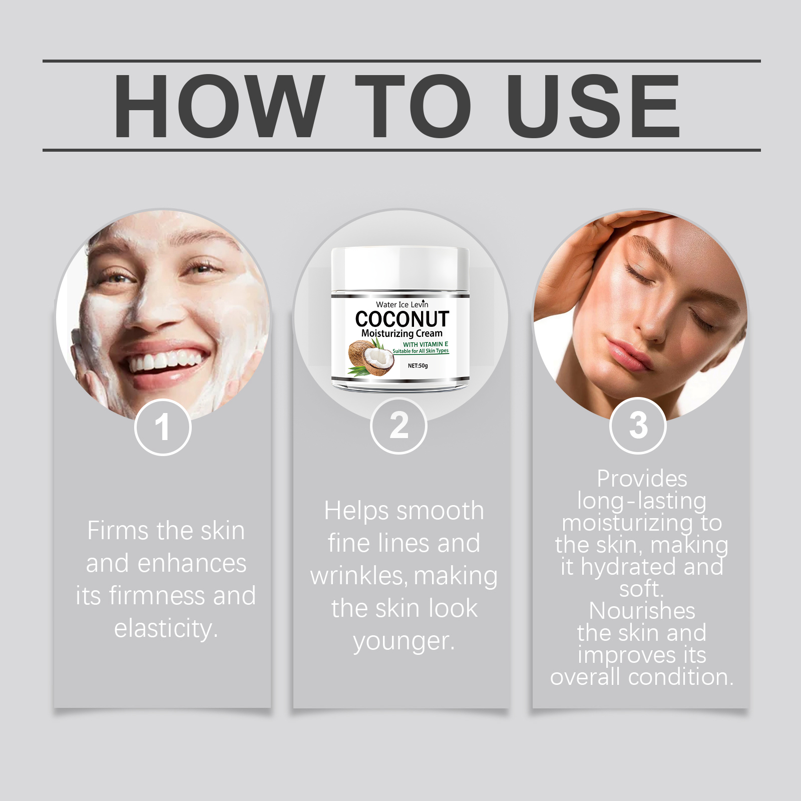 50g Coconut Oil Moisturizing C - Retinol Vitamin A Cream recension och pris