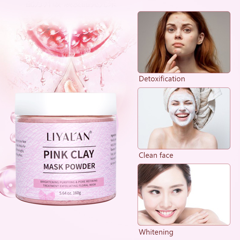 Pink Clay Mask Powder Face Red - Bentonite Clay Mask recension och pris