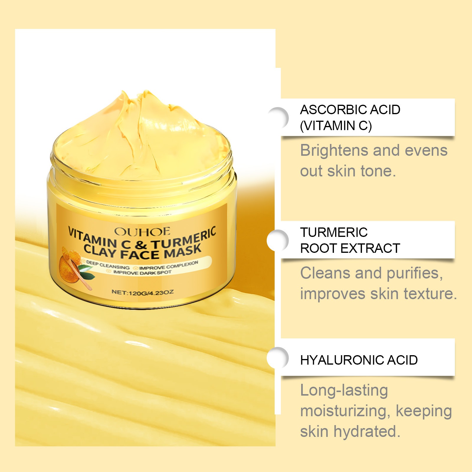 Vitamin C Exfoliating facial m - Bentonite Clay Mask recension och pris