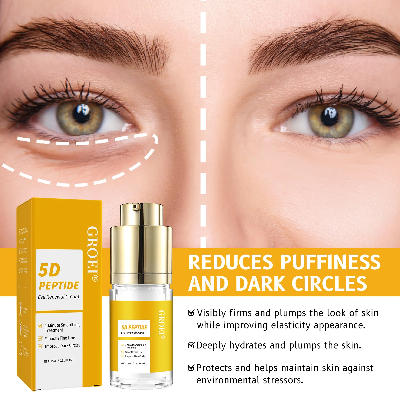 Dark Circle & Puffiness Soluti - Eye Cream Peptide recension och pris